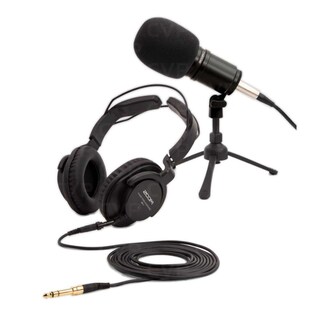 Foto 1 | Foto 1 | Kit para Pódcast Micrófono + Audífonos + Condensador Zoom UM2PMP Negro
