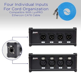 Foto 4 | Foto 4 | Cable Xlr Lyxpro De 4 Canales Y 3 Pines Macho/hembra A Rj45 - Venta Internacional.
