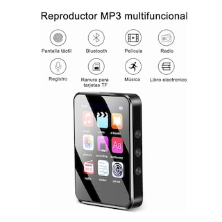 Foto 2 | Foto 2 | Reproductor MP3 Táctil Eo Safe Imports ESI-2926 color Negro con Bluetooth