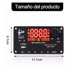 Foto 4 | Foto 4 | Modulo Reproductor de Audio Bluetooth Usb 50w Eo Safe Imports Esi-8108 color Negro