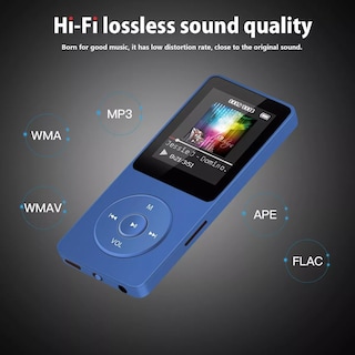 Foto 2 | Foto 2 | Reproductor De Música Mp3 Mp4 Bluetooth Soporta Hasta 128 Gb Eo Safe Imports Esi-15974 Azul
