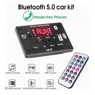 Foto 3 | Foto 3 | Modulo Rep Audio Bluetooth Mp3 Usb Aux Fm Microfono 5v Control Lab.g Negro