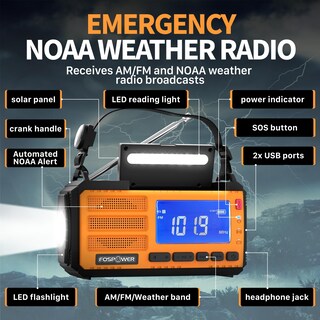Foto 2 | Foto 2 | Radio Meteorológica De Emergencia Fospower D8 Con Batería Externa De 37000 Mwh - Venta Internacional.