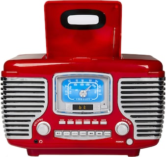 Foto 6 | Foto 6 | Radio Despertador Con Reproductor De Cd Crosley Cr612b-re Corsair Red - Venta Internacional.