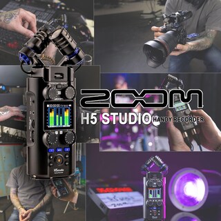 Foto 2 | Foto 2 | Handy Recorder Zoom H5studio De 4 Pistas Con 2 Micrófonos Vidpro Lavalier - Venta Internacional.