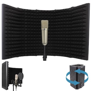 Foto 1 | Foto 1 | Escudo De Aislamiento De Sonido Para Micrófono Pyle Studio Con 5 Paneles - Venta Internacional.