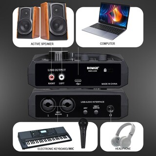 Foto 6 | Foto 6 | Bomge Mini Interfaz Audio Usb 2 Canales: Grabación/podcast
