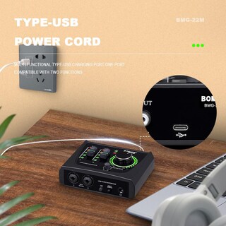 Foto 8 | Foto 8 | Bomge Mini Interfaz Audio Usb 2 Canales: Grabación/podcast