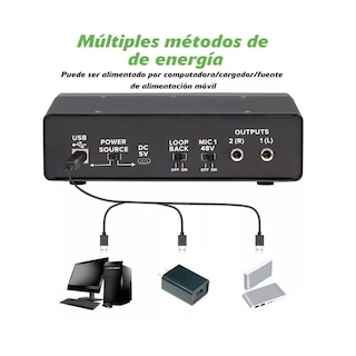 Foto 3 | Foto 3 | Interfaz De Audio Usb Active Eo Safe Imports Esi-6416-1 Negro