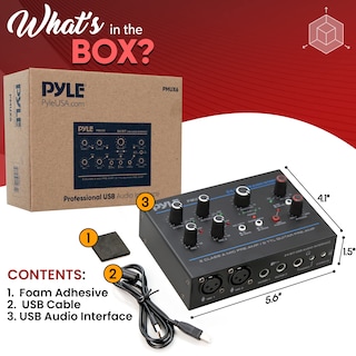 Foto 7 | Foto 7 | Interfaz De Audio Usb Pyle Pmux6 Con Entradas De Micrófono/guitarra/aux - Venta Internacional.