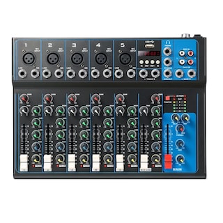 Foto 1 | Foto 1 | Mezcladora de Audio Eo Safe Imports ESI-10878 Negra Bluetooth 7 Canales 16 Efectos