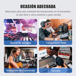 Foto 3 | Foto 3 | Mezcladora de Audio Eo Safe Imports ESI-10878 Negra Bluetooth 7 Canales 16 Efectos