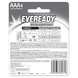 Foto 6 | Foto 6 | Pila Eveready Carbon Zinc Aaa Blister 72 Unidades 1.5v