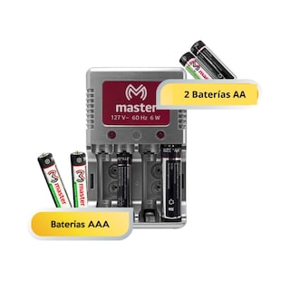Foto 2 | Foto 2 | Cargador De Baterías Recargables Incluye 2 Baterías Aa Y 2 Baterías Aaa El10-2aa2aaa