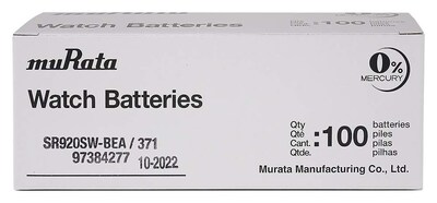 Foto 2 | Foto 2 | Batería Murata Sr920sw 1,55 V 35 Mah Óxido De Plata (100 Unidades) - Venta Internacional.