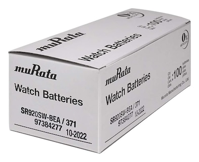 Foto 3 | Foto 3 | Batería Murata Sr920sw 1,55 V 35 Mah Óxido De Plata (100 Unidades) - Venta Internacional.