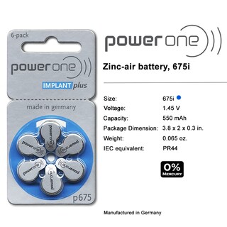 Foto 3 | Foto 3 | Pilas Para Implantes Cocleares Power One (120 Baterías) - Venta Internacional.