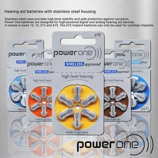 Foto 5 | Foto 5 | Pilas Para Implantes Cocleares Power One (120 Baterías) - Venta Internacional.