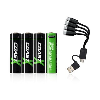Foto 1 | Foto 1 | Pilas Recargables Coast Zithion-x Aa 2400 Mah 1 5 V Paquete De 4 - Venta Internacional.