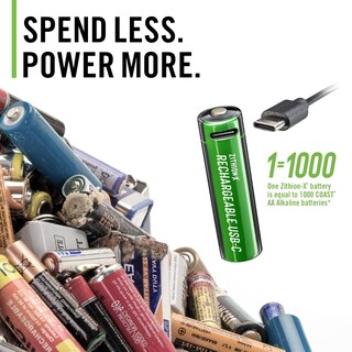 Foto 3 | Foto 3 | Pilas Recargables Coast Zithion-x Aa 2400 Mah 1 5 V Paquete De 4 - Venta Internacional.