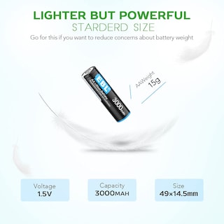 Foto 7 | Foto 7 | Pilas Aa De Litio Ebl 3000 Mah 1 5 V Paquete De 24 Unidades No Recargables - Venta Internacional.