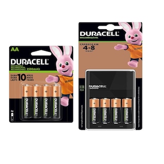 Foto 1 | Foto 1 | Cargador Duracell Con 8 Pilas Recargable Aa 1.2v