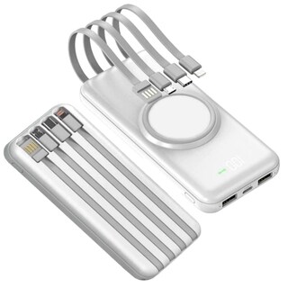 Foto 1 | Foto 1 | Batería Qi Inalámbrica Para Android, Mxqmb-003, 30000mah, Blanco, Salida Qi Inalámbrica 1xusb 2 1, Entrada Usb, Tipo