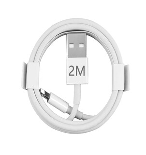 Foto 1 | Foto 1 | Cable de Cargador USB Belug Blanco 2 m para iPhone y iPad