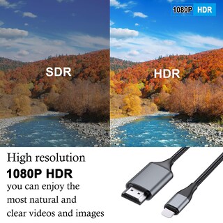 Foto 4 | Foto 4 | Cable Hdmi Juconu Adaptador Hdtv 1080p De 4 M Para Iphone/ipad - Venta Internacional.