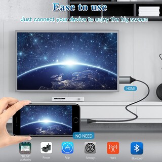 Foto 5 | Foto 5 | Cable Hdmi Juconu Adaptador Hdtv 1080p De 4 M Para Iphone/ipad - Venta Internacional.