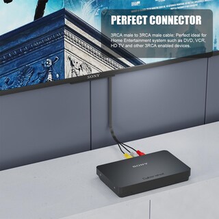 Foto 5 | Foto 5 | Cable Rca Eanetf 3rca Para Audio Y Vídeo, Chapado En Oro De 24 Quilates, 3 M - Venta Internacional.