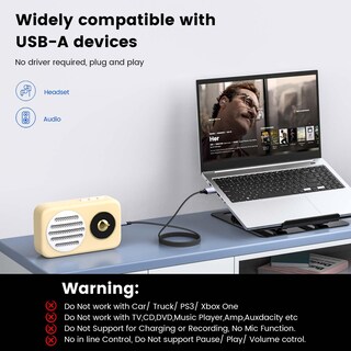 Foto 3 | Foto 3 | Adaptador De Conector De Audio Usb A Trrs De 3,5 Mm Con Micrófono Para Pc Y Portátil - Venta Internacional.