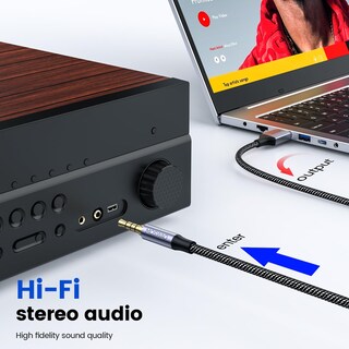 Foto 6 | Foto 6 | Adaptador De Conector De Audio Usb A Trrs De 3,5 Mm Con Micrófono Para Pc Y Portátil - Venta Internacional.