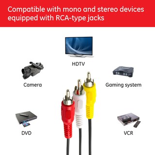 Foto 3 | Foto 3 | Cable Compuesto De Audio/vídeo Ge 23216, 1,8 M, 3 Machos A 3 Machos - Venta Internacional.