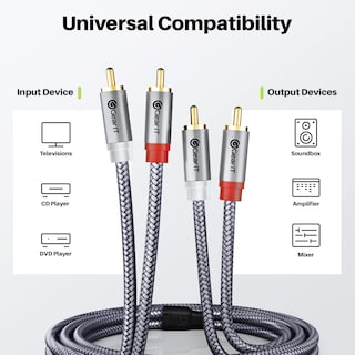 Foto 7 | Foto 7 | Cable Rca Gearit 2rca Macho A 2rca Macho De Audio Estéreo De 15 M - Venta Internacional.