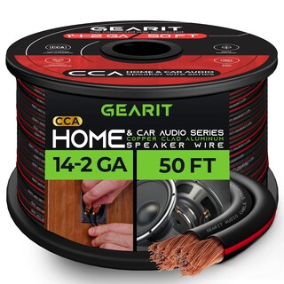 Foto 1 | Foto 1 | Cable De Altavoz Gearit Pro Series 14 Awg, Calibre 15,24 M, Negro - Venta Internacional.