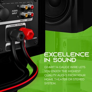 Foto 6 | Foto 6 | Cable De Altavoz Gearit Pro Series 14 Awg, Calibre 15,24 M, Negro - Venta Internacional.