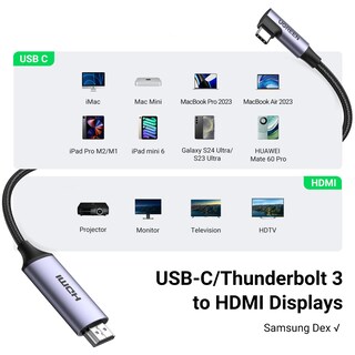 Foto 6 | Foto 7 | Cable Usb C a Hdmi Ugreen 4k @60hz 1 M para iPhone Macbook Xps - Venta Internacional