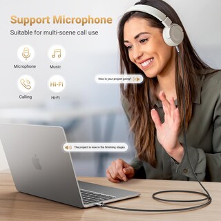 Foto 3 | Foto 3 | Adaptador de Audio Ugreen Aux A Usb C de 3.3 Pies para iPhone Galaxy - Venta Internacional