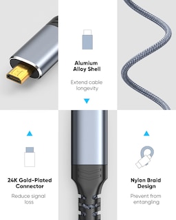 Foto 7 | Foto 7 | Cable Hdmi A Hdmi Highwings 4k De 10 Pies Para Cámara Réflex Digital, Gopro - Venta Internacional.