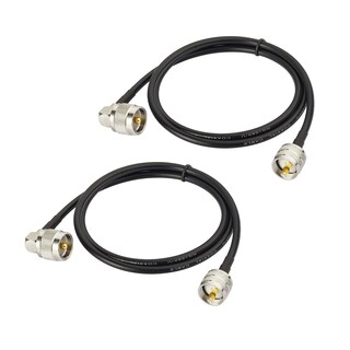 Foto 1 | Foto 1 | Cable Coaxial Superbat Pl-259 Uhf Macho A Macho De 100 Cm, Paquete De 2 - Venta Internacional.