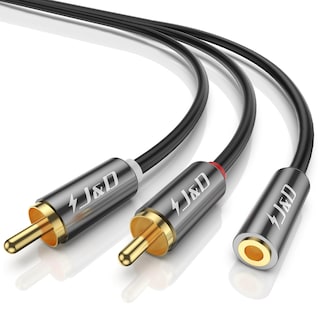Foto 1 | Foto 1 | Cable Adaptador De Audio J&d De 3,5 Mm Hembra A 2 Rca Macho De 2,4 M - Venta Internacional.