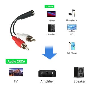 Foto 5 | Foto 5 | Cable De Audio En Y C&e, 3,5 Mm Hembra A 2 Rca Macho, 15 Cm, Niquelado - Venta Internacional.