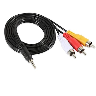 Foto 4 | Foto 4 | Cable Av Padarsey De 3,5 Mm Macho A 3 Rca Macho De 1,5 M Para Videocámara - Venta Internacional.