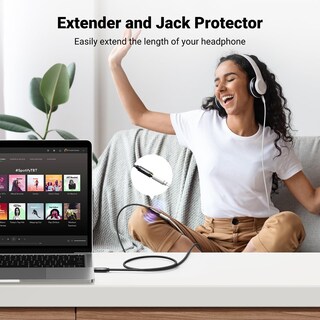 Foto 2 | Foto 2 | Cable De Extensión Para Auriculares Ugreen, 3,5 Mm, Trrs, 1,5 M, Macho A Hembra - Venta Internacional.