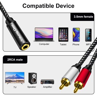 Foto 3 | Foto 3 | Cable Adaptador De Audio Yeung Qee De 3,5 Mm Hembra A 2rca Macho - Venta Internacional.