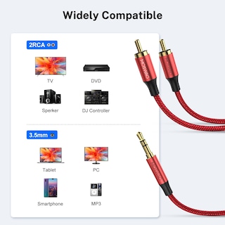 Foto 2 | Foto 2 | Adaptador De Audio Estéreo Rca Moswag De 3,5 Mm Macho A 2rca Macho - Venta Internacional.