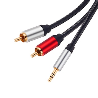 Foto 2 | Foto 2 | Cable De Audio Rca De 3,5 Mm Macho A 2 Rca Macho De 12 Pies, Trenzado De Nailon - Venta Internacional.