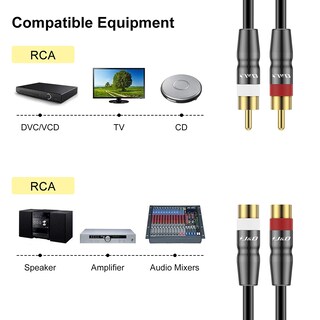 Foto 3 | Foto 3 | Cable De Extensión Rca J&d 2rca Macho A Hembra Estéreo De 4,5 M Para Audi - Venta Internacional.
