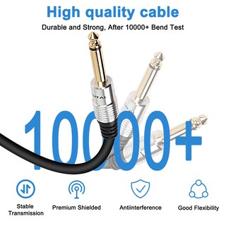 Foto 2 | Foto 2 | Cable Xmsjsiy 6 35 Mm 1/4 Trs Estéreo Hembra A Doble 6 35 Mm 1/4 Ts Mono Macho - Venta Internacional.